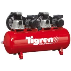 TIGREN 270ltr Tandem Belt-Driven Compressor | Poolewood