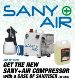 Sanitising Sprayer SANY-AIR Compressor With Fluid - 04289 | Poolewood