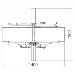 Charnwood PT12S Spiral Cutter Planer Thicknesser | -Home Tools Store pt12s dimensions top view 1024x1024 1
