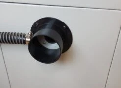 Charnwood W619 8" Cast Iron Table Saw Bench Saw | Poolewood -Home Tools Store w619 dust outlet 2